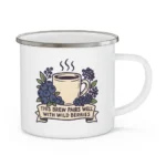 Wild Berry Coffee Mug – Brew Pairs Well with Berries Enamel Cup - Image 7