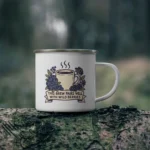 Wild Berry Coffee Mug – Brew Pairs Well with Berries Enamel Cup - Image 4