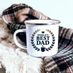 World’s Best Dad Enamel Camping Mug - Image 4