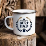 World’s Best Dad Enamel Camping Mug - Image 5