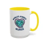 World’s Kindest Nurse Mug – Heart Globe Design Appreciation Gift - Image 50