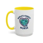 World’s Kindest Nurse Mug – Heart Globe Design Appreciation Gift - Image 34
