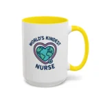 World’s Kindest Nurse Mug – Heart Globe Design Appreciation Gift - Image 33