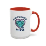 World’s Kindest Nurse Mug – Heart Globe Design Appreciation Gift - Image 25