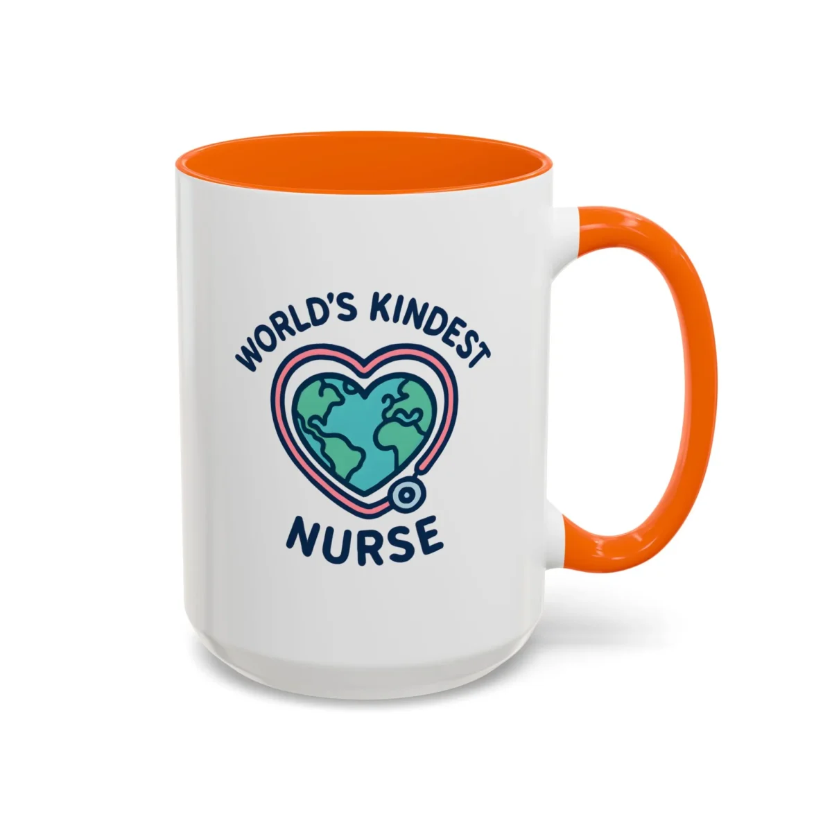 World’s Kindest Nurse Mug – Heart Globe Design Appreciation Gift - Image 29
