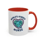 World’s Kindest Nurse Mug – Heart Globe Design Appreciation Gift - Image 11