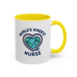 World’s Kindest Nurse Mug – Heart Globe Design Appreciation Gift - Image 17