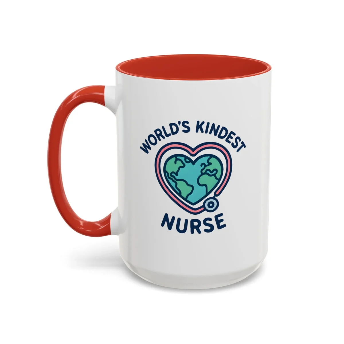 World’s Kindest Nurse Mug – Heart Globe Design Appreciation Gift - Image 26