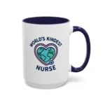 World’s Kindest Nurse Mug – Heart Globe Design Appreciation Gift - Image 21