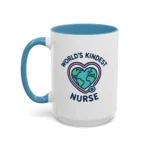 World’s Kindest Nurse Mug – Heart Globe Design Appreciation Gift - Image 28