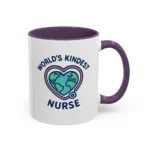 World’s Kindest Nurse Mug – Heart Globe Design Appreciation Gift - Image 46