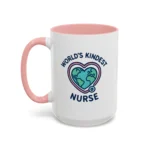 World’s Kindest Nurse Mug – Heart Globe Design Appreciation Gift - Image 24